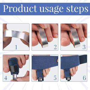 Attelles de doigts de pied réglables pour redresser - <span class=keywords><strong>Correcteur</strong></span> orthopédique pour les doigts de pieds <span class=keywords><strong>en</strong></span> marteau, les doigts de pieds superposés et les doigts de pieds <span class=keywords><strong>en</strong></span> <span class=keywords><strong>griffe</strong></span> - Port quotidien et nocturne - Product Image 4