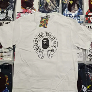 เสื้อยืดผู้ชาย A Bathing Ape สีขาว ผ้าฝ้าย 100% - Product Image 1