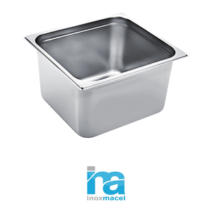 Bac Gastronorm Inox Macel GN 2/3 en acier inoxydable de haute qualité 35,4 x 32,5 cm – Équipement professionnel Gastronorm pour la restauration hôtelière - Product Image 4