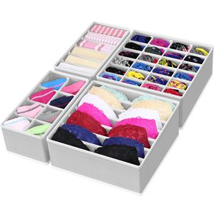 Boîtes de rangement pliables pour chaussettes, sous-vêtements, soutien-gorge, organiseur de tiroirs pour vêtements - Product Image 1