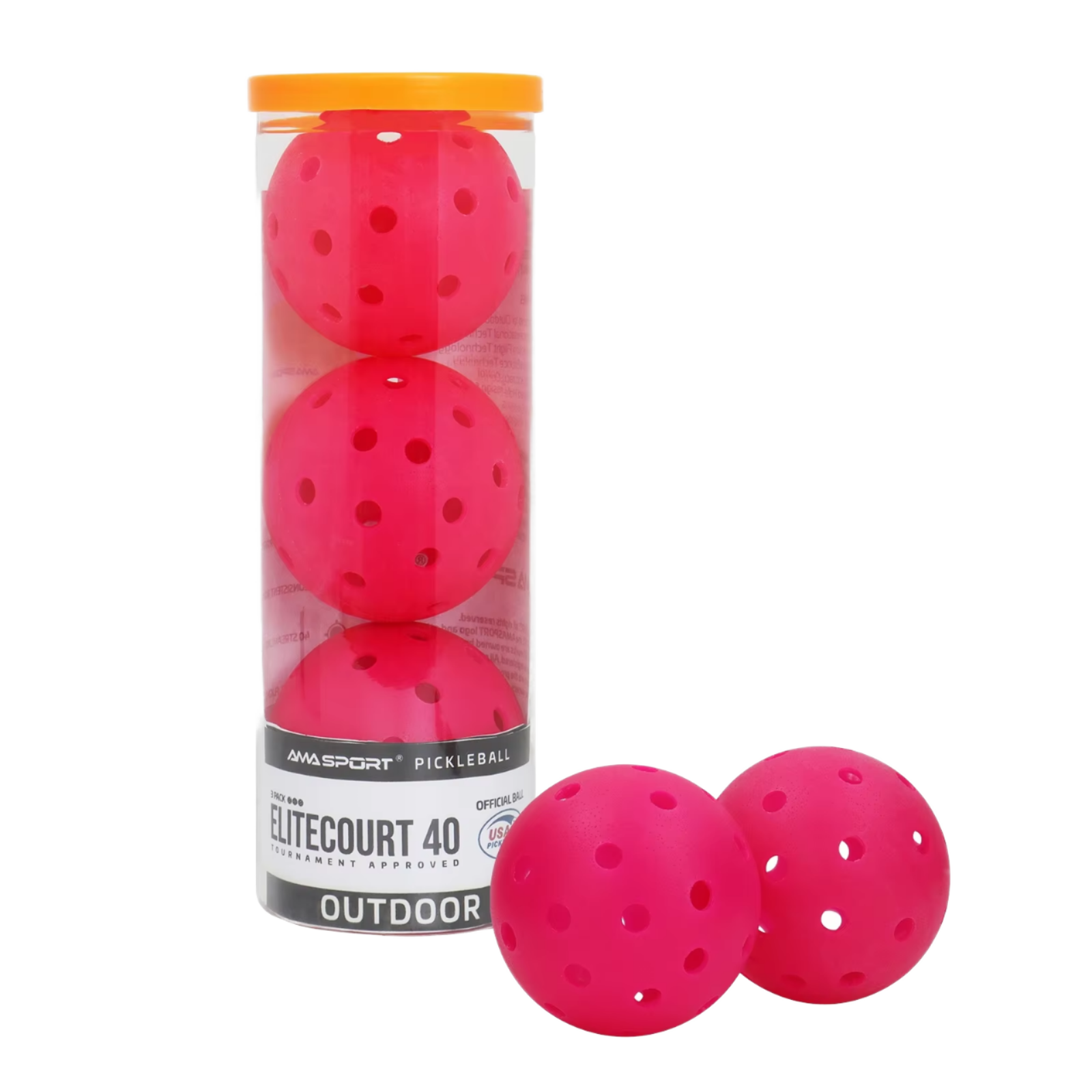 USAPA Certified Outdoor/Indoor Sports Equipment High Quality 40-Hole Pickleballs Customizable Professional Manufacturer Plastic