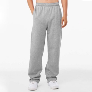 Pantalon de jogging unisexe personnalisé, coupe droite, bas ouvert, respirant, pour la course et le sport - Product Image 2
