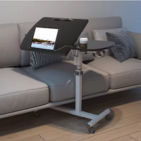 Table d'ordinateur mobile de style moderne, pliable, pour chambre à coucher, bureau à domicile, chevet, lecture, bureau ou utilisation sur canapé dans le salon