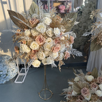 Fournitures de décoration de mariage IFG 26 pouces Boho automne boule de fleur artificielle pièces centrales