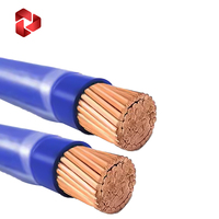 Cable Eléctrico para Construcción THW, Cable de Cobre Sólido Desnudo, Aislado con PVC, 600V