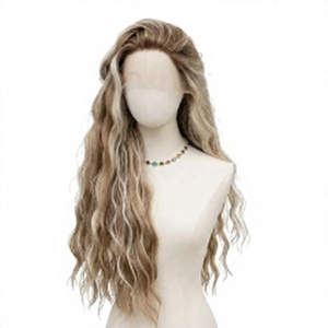 Perruque frontale en dentelle HD transparente, ondulée, couleur Ombré Blond Cendré avec mèches, 13x4 13x6, en cheveux humains vierges bruts, vente en gros, fournisseur - Product Image 1