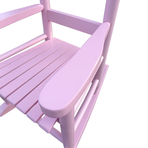 Chaise à bascule moderne en bois massif pour enfants, chaise à bascule rose écologique pour enfants, chaise à bascule durable pour tout-petits, pour une utilisation en intérieur/extérieur - Product Image 5