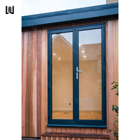Porte d'entrée à rupture de pont thermique WANJIA, porte en aluminium, porte d'entrée moderne, porte patio en verre