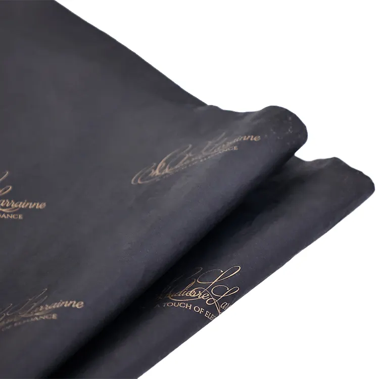 Kertas pembungkus sutra tisu kustom grosir dengan logo untuk pakaian multi Warna mesin pembungkus kertas dan pemotong