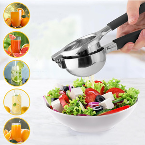 Premium kalite ağır 304 çelik narenciye basın sıkacağı manuel paslanmaz çelik katı Metal kase meyve sebze aracı - Product Image 5