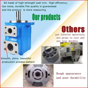 ปั๊มใบพัดไฮดรอลิกแบบขับเคลื่อนผ่านเพลา VT/VQT VT45 ซีรีส์ VT45-42A-1C-22R VT45-50A-1C-22R ผลิตจากเหล็กกล้าคาร์บอนมาตรฐานสำหรับเครื่องจักร - Product Image 3