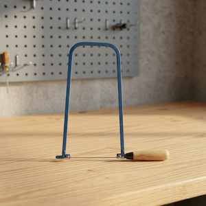 Cadre de scie à frettes en acier inoxydable bleu de 300 mm avec poignée blanche pour outils de fabrication de bijoux par SUNTOOLS/STIPL - Product Image 4