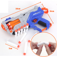 Nouveau Jouet : Pistolet Spatial Super Airsoft à 8 Balles, Tir Continu, Pistolet à Balle Mousse pour Enfants
