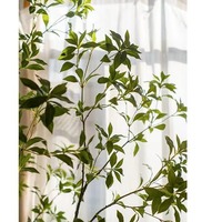 Plante verte artificielle, Pieris à petites feuilles, arbre artificiel sur pied pour salon, décoration intérieure et aménagement paysager