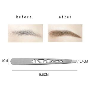 Vente directe usine – Pinces à épiler épaisses en acier inoxydable à marque privée pour sourcils, cils et poils du visage - Product Image 5