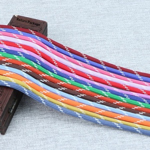 Cuerda Trenzada Recubierta Hecha a Mano de 32 Hilos, 3-5mm, 100% Poliéster para Bolsos, Cordones de Zapatos, Prendas y Calzado, Colorida - Product Image 3
