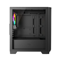 Boîtier d'ordinateur silencieux JNP-A04 Mid Tower OEM/ODM pour PC de jeu MATX, panneau frontal en maille
