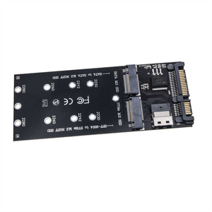 22Pin untuk Adaptor SFF-8654 ke <span class=keywords><strong>M</strong></span>.2 U2 Kit NGFF <span class=keywords><strong>M</strong></span>-Key Slimline SAS NVME PCIe SSD untuk Server Stok - Product Image 2