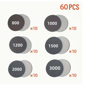แผ่นขัดซิลิคอนคาร์ไบด์ขนาด 3 นิ้ว ความละเอียด 800 1000 1200 1500 2000 3000 แบบมีกาวในตัว สำหรับงานเจียรและขัดเงา - Product Image 4