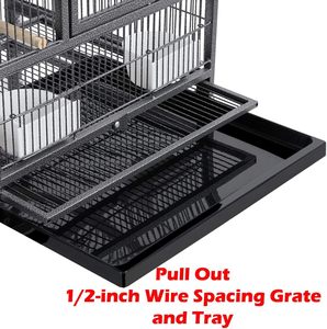 <span class=keywords><strong>Cage</strong></span> à oiseaux de luxe en métal massif monocouche à six compartiments perroquet élevage <span class=keywords><strong>Cage</strong></span> de vol bouton fer transporteur en gros pour animaux de compagnie boîte - Product Image 5