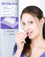 Tiras Blanqueadoras de Dientes Sin Peróxido (Púrpura/PAP/Carbón) con Certificación CE, Sabor Personalizable y OEM/ODM Disponible