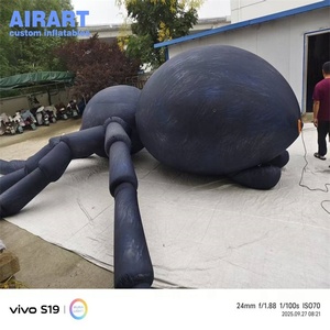 Araña Negra Inflable Gigante para Decoración <span class=keywords><strong>de</strong></span> Halloween en Exteriores, Araña Inflable Gigante para Fachada <span class=keywords><strong>de</strong></span> Edificio o <span class=keywords><strong>Casa</strong></span> Embrujada - Product Image 6