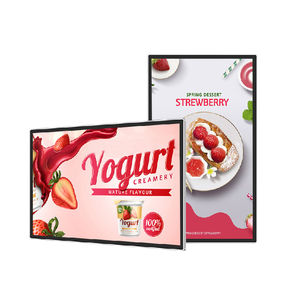 Señalización digital comercial de alta definición para supermercados, <span class=keywords><strong>cadena</strong></span> de 32/100 pulgadas, pantalla publicitaria, elevadores IP65 montados en la pared - Product Image 2