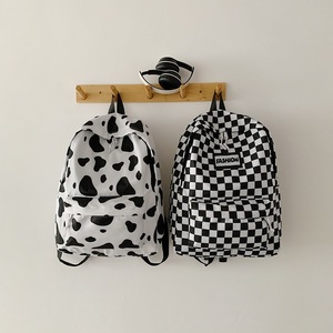 Sac à dos décontracté à carreaux, couleurs contrastées, sac d'école tendance pour collégiens, vente en gros - Product Image 1