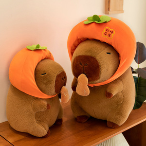 Coussin en peluche Capybara cacahuète, jouet en peluche doux, mignon, Kawaii, personnage de <span class=keywords><strong>dessin</strong></span> <span class=keywords><strong>animé</strong></span>, poupée en peluche, cadeau d'anniversaire pour filles - Product Image 1