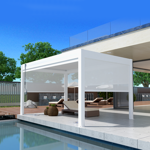 Pergola motorisée en aluminium <span class=keywords><strong>pour</strong></span> l'extérieur, auvent <span class=keywords><strong>pour</strong></span> l'ombre du soleil, <span class=keywords><strong>abri</strong></span> contre la pluie, balcon, <span class=keywords><strong>piscine</strong></span> - Product Image 4