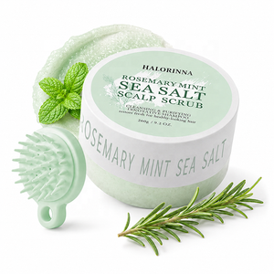Exfoliante para el Cuero Cabelludo HALORINNA OEM 260g con Romero y Menta, Fórmula Refrescante y No Grasa para Salón y Hogar, Detox Semanal del Cuero Cabelludo - Product Image 6