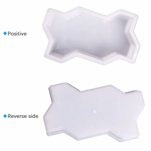 Moldes de ladrillos de piedra de losa de camino de caminar de pavimentación de plástico entrelazado de inyección de precio de fábrica - Product Image 1