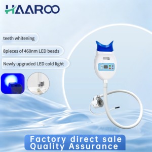 HAAROO อุปกรณ์ฟอกสีฟันแบบติดตั้งบนเสา 8 หัว P1-460nm แสงสีฟ้าเย็น แบบหนีบเสา-คอห่านยาว 98 ซม. ชุดอุปกรณ์ครบชุด MBY-8 - Product Image 4