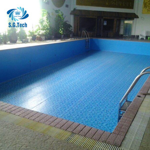 Liner de piscine en PVC personnalisé motif mosaïque bleu, imperméable et antidérapant, <span class=keywords><strong>prix</strong></span> fabricant Water Crown - Product Image 1