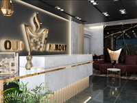 Présentoir de parfumerie avec éclairage LED, vitrine personnalisée pour magasin, mobilier de parfumerie pour commerce de détail, décoration de magasin commercial