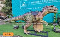Dinosaure animatronique à chevaucher de 4 m, Allosaurus, pour parc à dinosaures