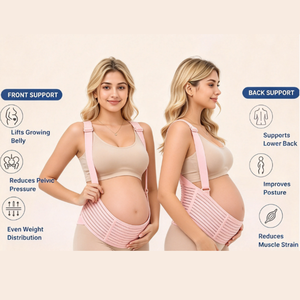 Ceinture <span class=keywords><strong>de</strong></span> soutien lombaire <span class=keywords><strong>de</strong></span> maternité pour femmes enceintes, bande <span class=keywords><strong>de</strong></span> protection abdominale avec sangle <span class=keywords><strong>de</strong></span> maintien pour le ventre enceinte 5. - Product Image 2