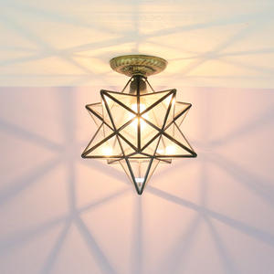 Lámpara de Techo de Estilo Americano con Forma de Estrella de Cinco Puntas, Creativa, para Pasillo, Balcón, Escalera, Dormitorio, Entrada, Sala de Estar - Product Image 2