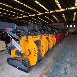 Pemuat Skid Steer Mini (pemuat roda + versi 800/1000kg bertenaga Diesel + terjangkau - Product Image 5