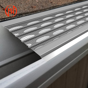 6063 T5 alüminyum Metal yaprak Guard çatı yağmur oluk koruyucu delikli çatı koruma çatı yağmur oluk koruyucu - Product Image 1