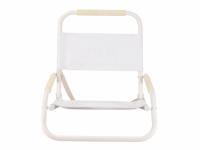 Chaise courte pliable à siège bas pour loisirs d'extérieur Chaise de plage pliante durable à cadre en aluminium portable confortable avec dossier