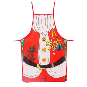 Decoración Navideña para el Hogar, 1 Pieza, Delantal de Cocina de Santa Claus, Material de Poliéster y Algodón, Delantal de Cocina Duradero para Adultos - Product Image 6