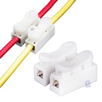Connecteur de câblage CH2/CH3, bornier à 2/3 positions, connecteur rapide à pression, en acier au manganèse et cuivre pour LED