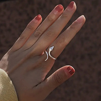 Anillos CAOSHI de Diseño de Serpiente, Plateados/Dorados, para Mujer, Joyería de Moda para Bodas y Fiestas, Personalizables