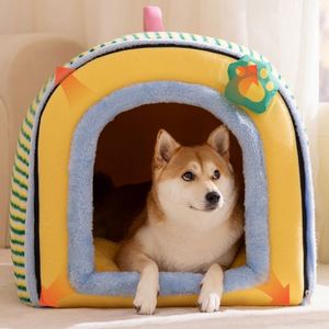 Cama para Mascotas Clásica y Elegante de Algodón PP Sólido y Felpa Tipo Algodón, Lavable, Ecológica y Acogedora para Gatos y Mascotas Pequeñas - Product Image 3