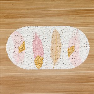 Tapis de bain YIJU en PVC antidérapant, à séchage rapide, lavable, auto-séchant, avec trous de drainage pour douche et baignoire, design varié et personnalisable - Product Image 6