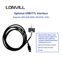 Scanner intelligent haute vitesse LONVILL à vendre, scanner de codes-barres 2D sans fil avec USB TTL