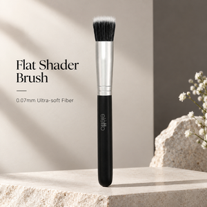 Pinceau de maquillage professionnel plat de 15,5 cm avec fibres ultra-douces de 0,07 mm, virole en aluminium épaissie - Product Image 1
