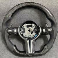 Conjunto de Volante de Fibra de Carbono para BMW M3 M4 F80 F82 E90 E91 E60 X5 F15 X6 F16 F10 F30 F32 F36 F60 F30 F32 F20 M340i