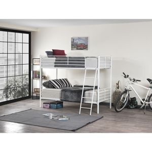 MILENYUM TULIP Modern Twin Metal Bunk <b>Bed</b> Adjustable Steel Frame <b>Space</b>-<b>Saving</b> Durable Foldable Storage Features Hotels Schools - Product Image 1